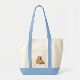 Cute Teddy Bear, voor Baby Boy Tote Bag