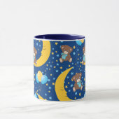 Cute Teddy Bear zit op het Mon Pattern Mok (Midden)