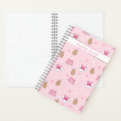 Cute Teddy Bears and Hearts Notebook Notitieboek (Binnen)