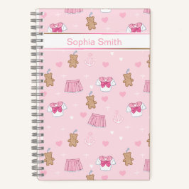 Cute Teddy Bears and Hearts Notebook Notitieboek