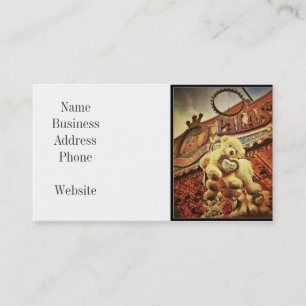 Cute Teddy Bears bij het carnaval Visitekaartje