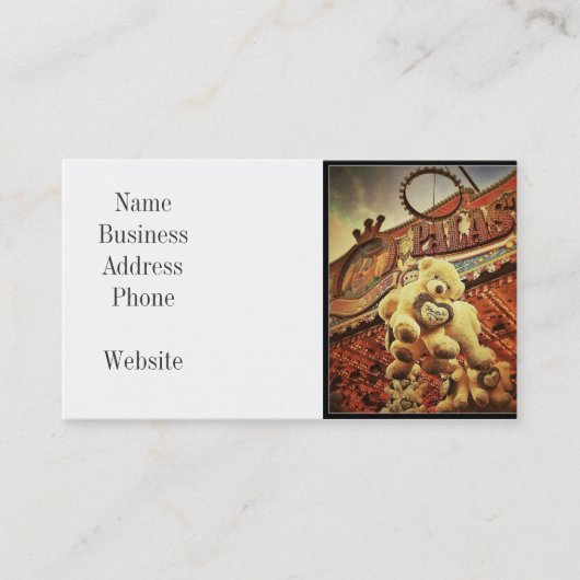 Cute Teddy Bears bij het carnaval Visitekaartje (Voorkant)