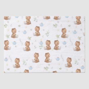 Cute Teddy Bears Tea Party Tea for Two Decoupage Tissuepapier