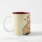 Cute Teddy Bears Tweekleurige Koffiemok (Links)