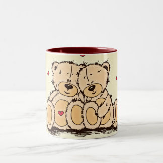 Cute Teddy Bears Tweekleurige Koffiemok