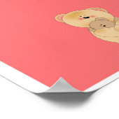 Cute teddy beer poster (Hoek)