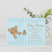 Cute Teddy | Blauw Kaart (Staand voorkant)