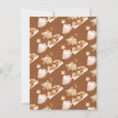 Cute Teddy Ours Bébé Douche Invitations (Dos)