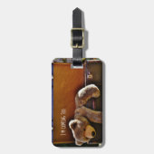 Cute TeddyBear Gepersonaliseerde Bagage TAG Bagagelabel (Voorkant verticaal)