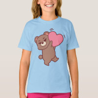 Cute Teddybeer Liefde T-Shirt | Schattig Koppel Be
