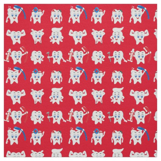 Cute Teeth Stof (Swatch)