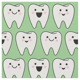 Cute Teeth Tooth Fairy Dentist Dental Green Stof