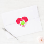 Cute Tennis Ball Hart Sticker (Envelop)