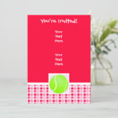 Cute Tennis Ball Kaart (Staand voorkant)