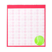 Cute Tennis Ball Notitieblok (Voorkant)