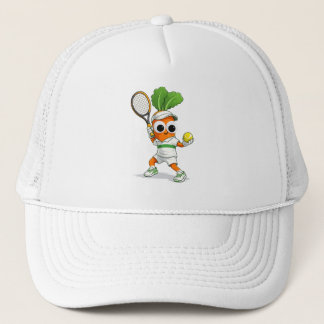 Cute Tennis Carrot – Funny Sports Mascot Trucker Pet