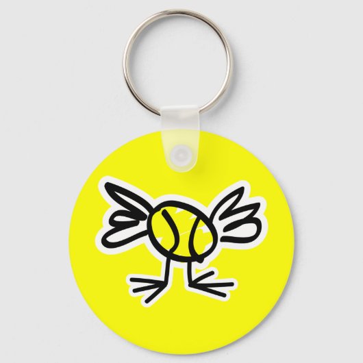 Cute tennis chick sleutelhanger gift (Voorkant)