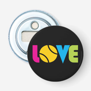Cute Tennis LOVE -   Button Flesopener