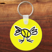 Cute tennis meisje sleutelhanger cadeau (Voorkant)