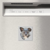 Cute Terrier Mixed Breed Mutt Dog Magnet Magneet (Insitu (Vaatwasser))