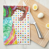 Cute Terrier Mixte Serviette De Cuisine (Quart Plié)