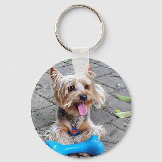 Cute Terrier Sleutelhanger (Voorkant)