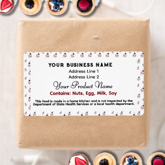 Cute Texas Cottage Food Law Cucakes étiquette