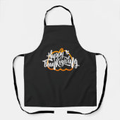 Cute text on pumpkin for Thanksgiving Apron Schort (Voorkant)