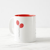 Cute "Thanks" with Red Balloon Thank You Gift Mug (Devant gauche)