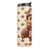 Cute Thanksgiving day football turkey Thermosbeker (Gedraaid links)