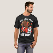 Cute Thanksgiving _ Turkey Design _ Wait Your Turn T-shirt (Voorkant volledig)