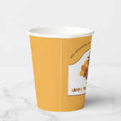 Cute Thanksgiving Turkey Papieren Bekers (Rechts)