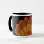 Cute Thanksgiving Turkije Mok (Voorkant links)