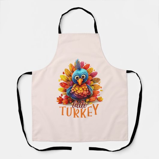 Cute Thanksgiving Turkije Schort (Voorkant)