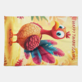 Cute Thanksgiving Turquie serviette de cuisine (Horizontal)