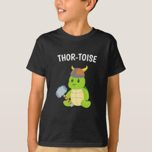 Cute Thor-Toise Funny Kinder Viking Turtle T-shirt