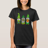 Cute Three Gnome Shamrocks Saint Patrick's Day Men T-shirt (Voorkant)