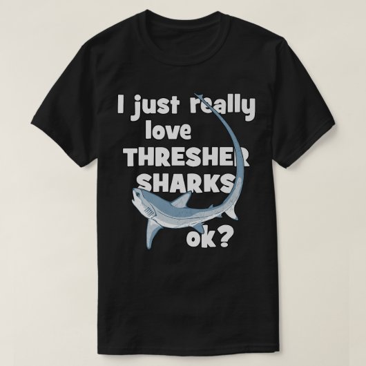 Cute Thresher Shark T-shirt (Design voorkant)