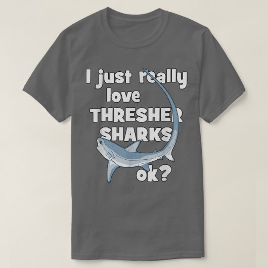 Cute Thresher Shark T-shirt (Design voorkant)