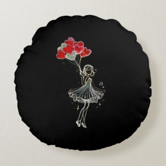 Cute throw pillow rond kussen