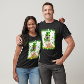 Cute Tibetan Spaniel Dog St Patricks Day Irish Sha T-shirt (Unisex)