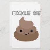 Cute Tickle Me Poop Emoji Briefpapier (Voorkant / Achterkant)