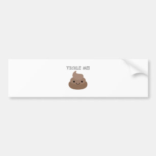 Cute Tickle Me Poop Emoji Bumpersticker