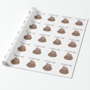 Cute Tickle Me Poop Emoji Cadeaupapier
