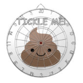Cute Tickle Me Poop Emoji Dartbord (Voorkant)