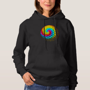 Cute Tie Dye Golf Mannen Vrouwen Regenboogkleurige Hoodie