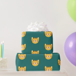 Cute Tiger Birthday Cadeaupapier