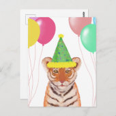 Cute Tiger Cub Illustration Briefkaart (Voorkant / Achterkant)
