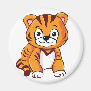 Cute Tiger Cub Magneet