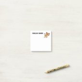 Cute Tiger Cub Post-it® Notes (Op bureau)
